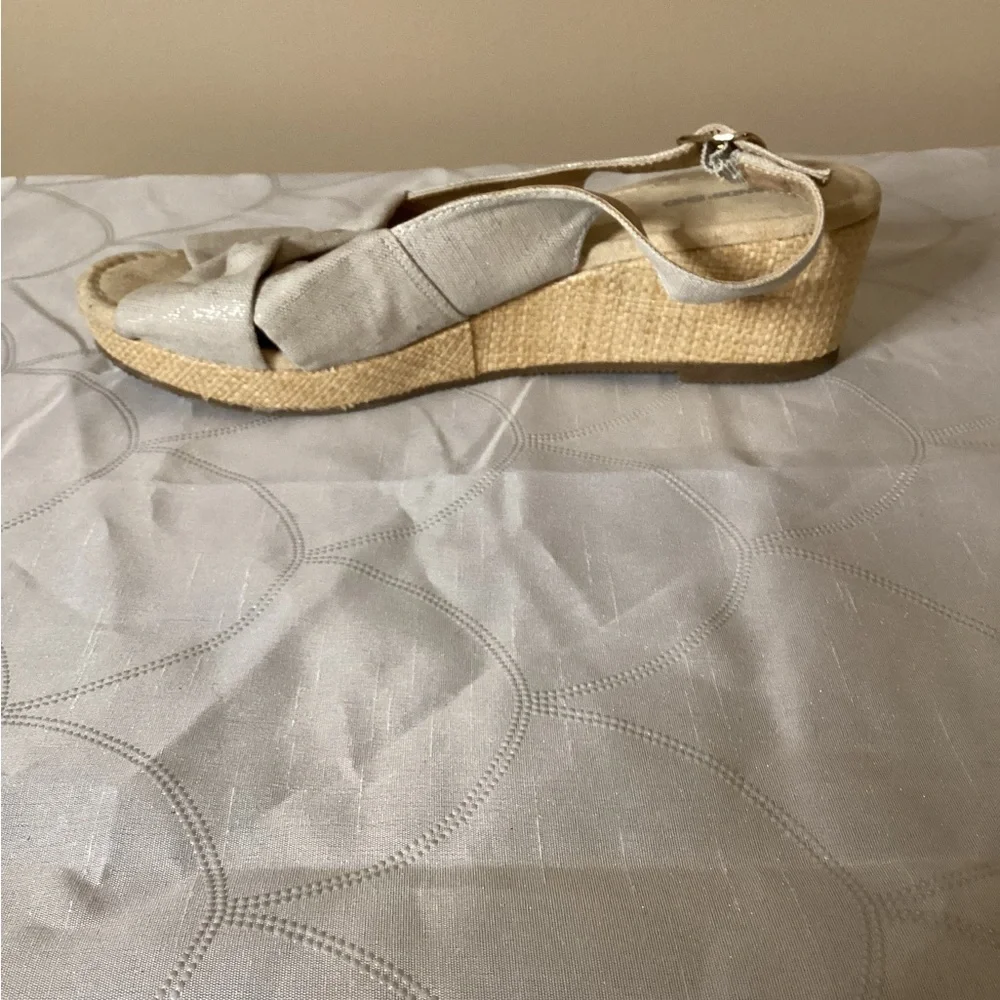 Lands End Canvas Slingback Wedge